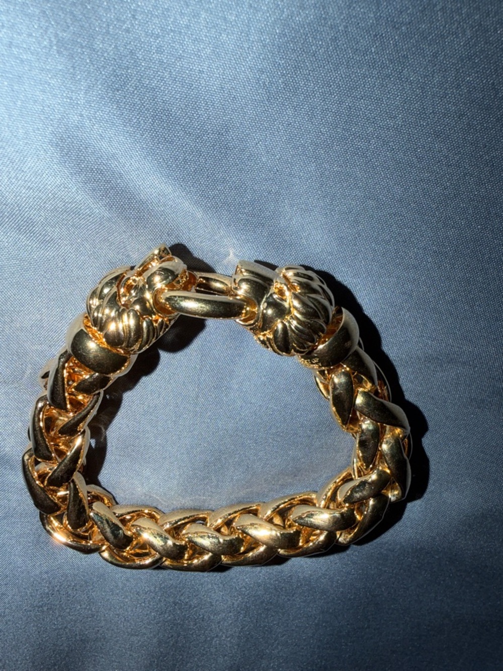 Vintage Gold Chunky Lion Chain Bracelet